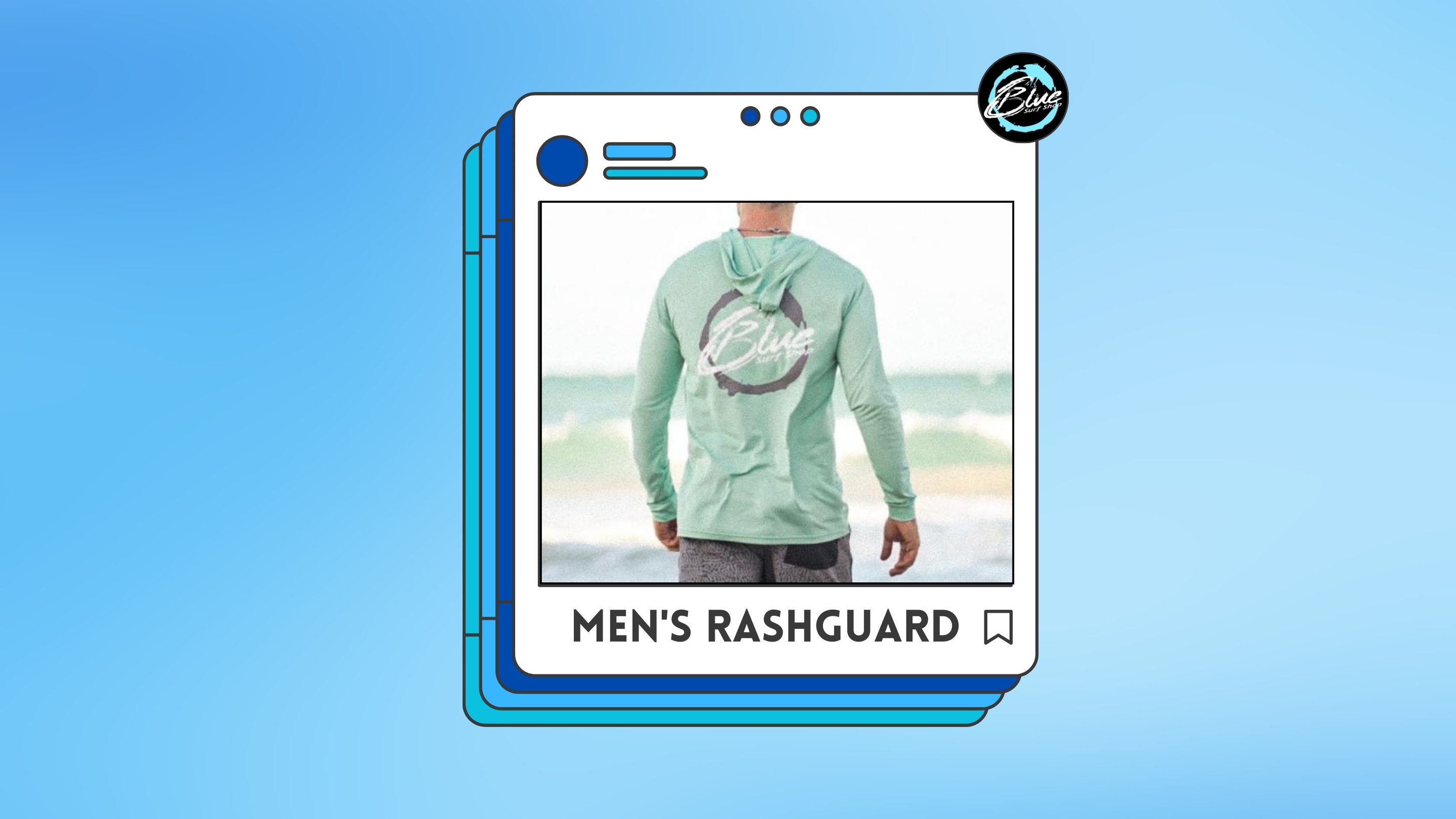 Mens Rashguard – Blue Surf Shop