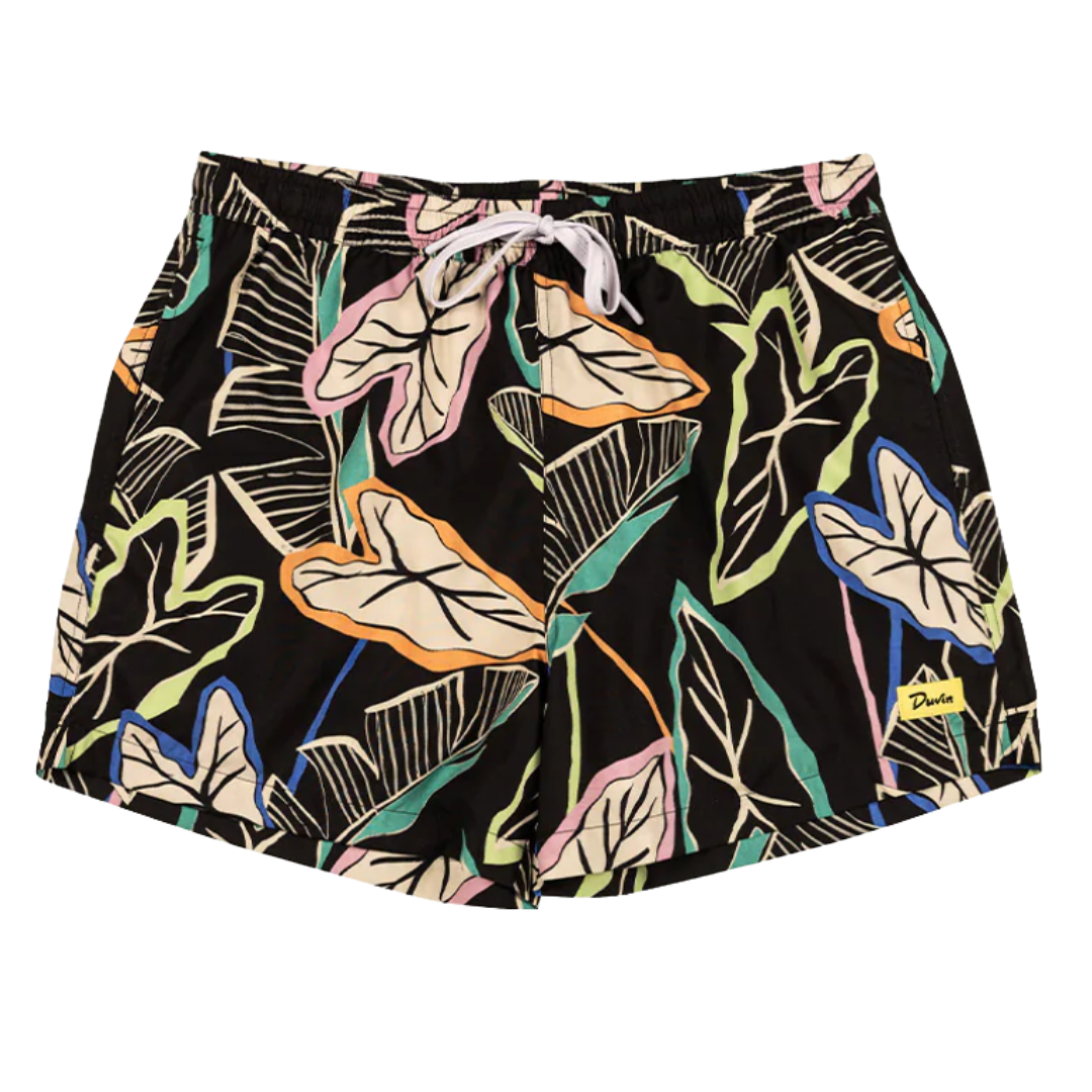 DUVIN NEON PALMS SWIM SHORT