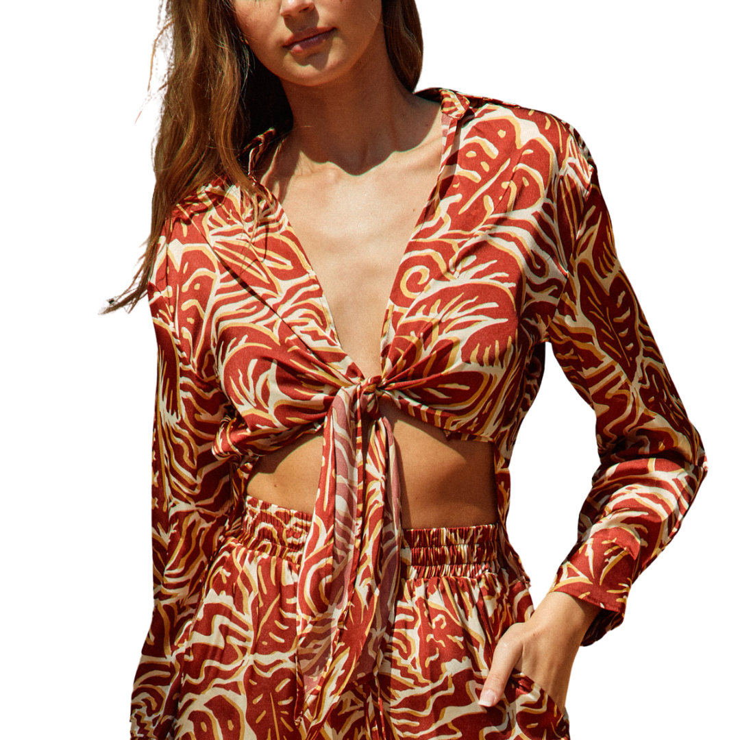 white christmas dresses DRESS FORUM IBIZA KNOT DETAIL SHIRT – Blue Surf Shop