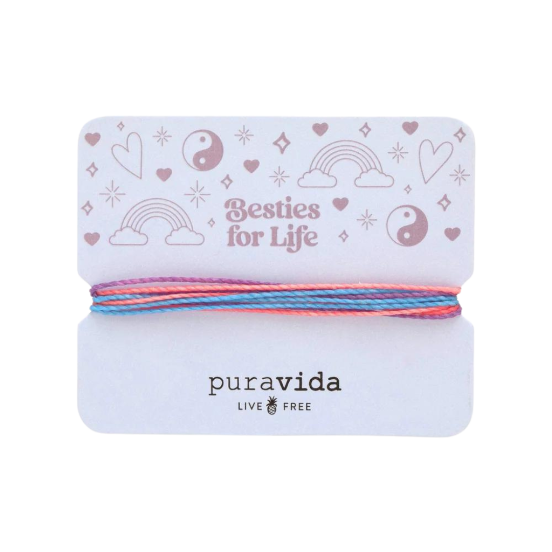 PURA VIDA BESTIES FOR LIFE BRACELET CARD
