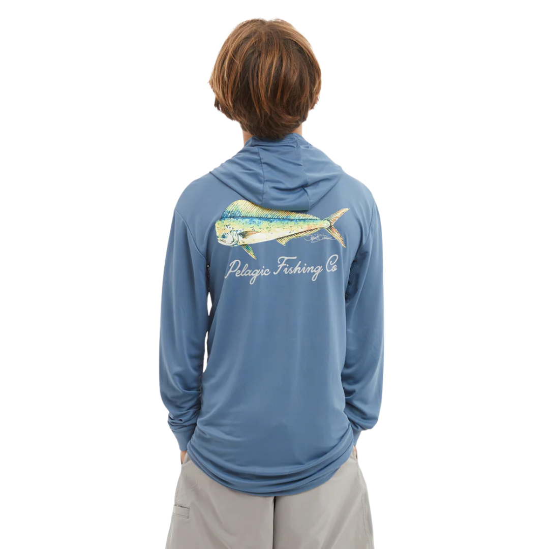 PELAGIC AQUATEK HOODED YOUTH - GOIONE MAHI PETROL
