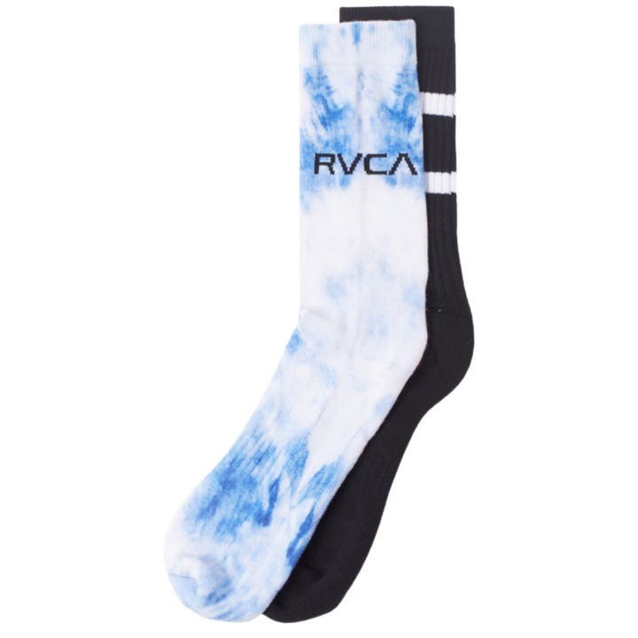 RVCA TIE DYE CREW SOCKS 2 PACK