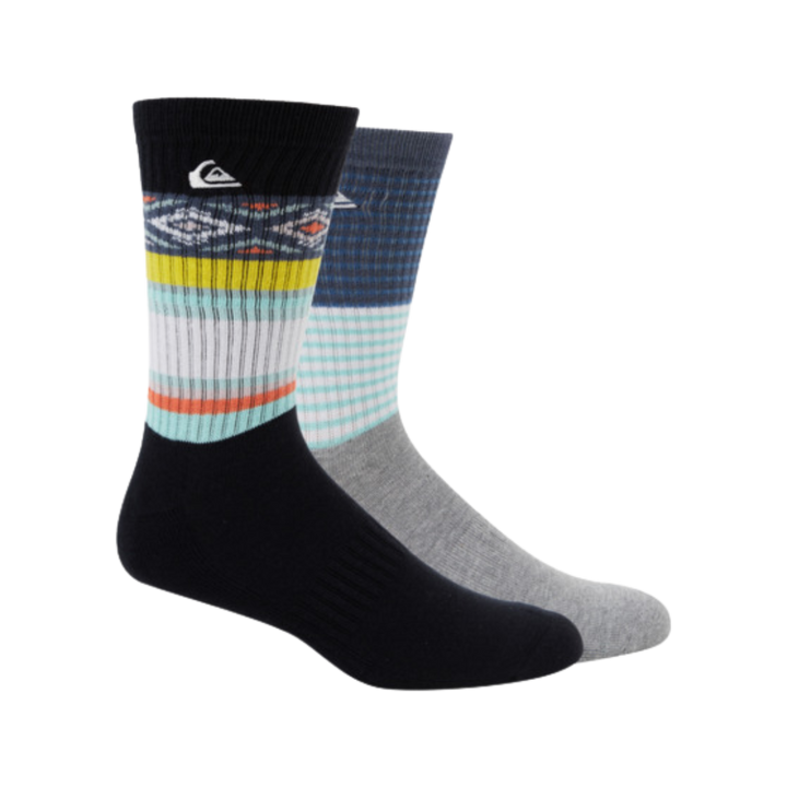 QUIKSILVER CREW SOCKS 2 PACK