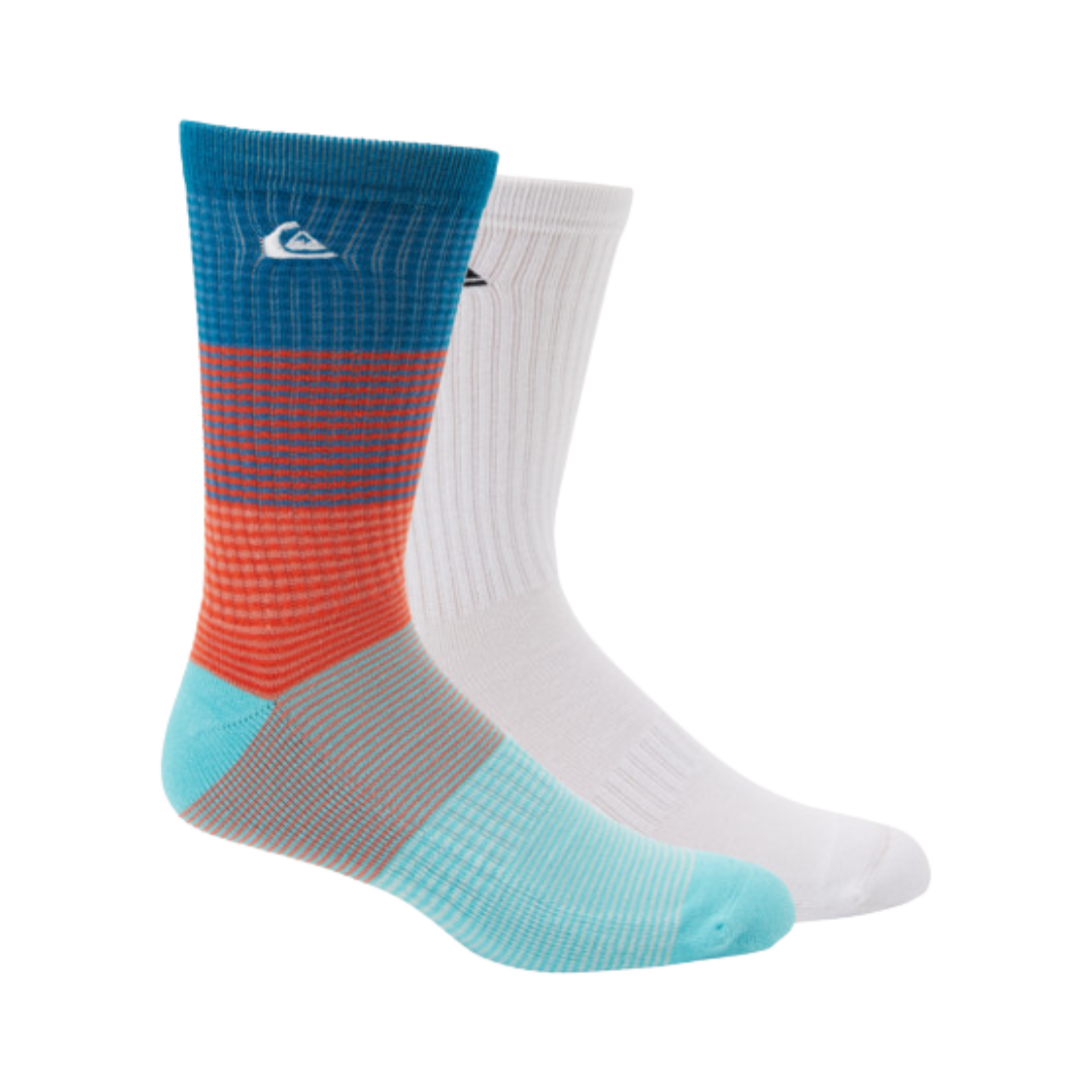 QUIKSILVER CREW SOCKS 2 PACK