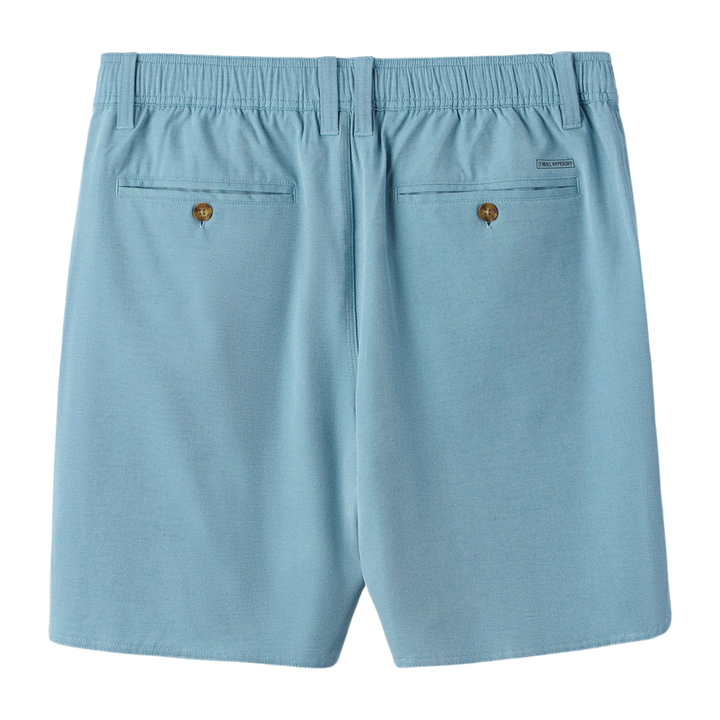 O'NEILL RESERVE LIGHT CHECK SCALLOP ELASTIC WAIST 18" SHORT