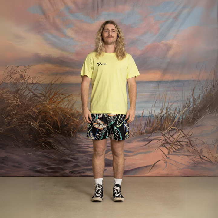 DUVIN NEON PALMS SWIM SHORT