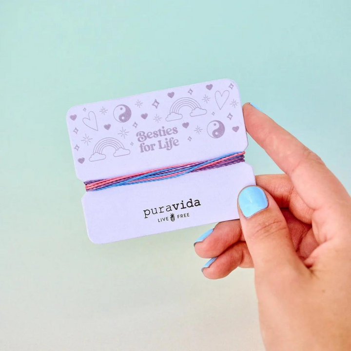 PURA VIDA BESTIES FOR LIFE BRACELET CARD