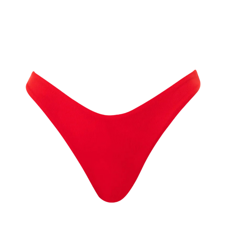 MAAJI - SCARLET RED SPLENDOUR HIGH LEG BIKINI BOTTOM