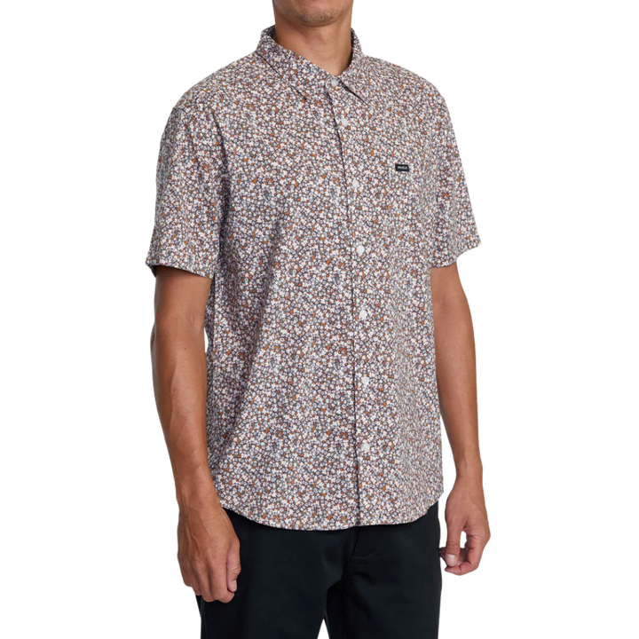 RVCA MICRO GARDEN SHORT SLEEVE WOVEN SHIRT