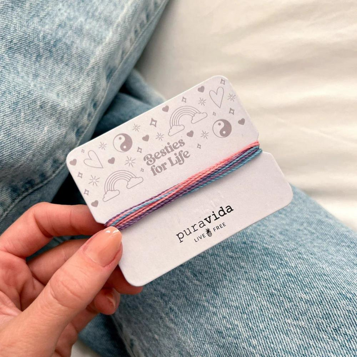 PURA VIDA BESTIES FOR LIFE BRACELET CARD