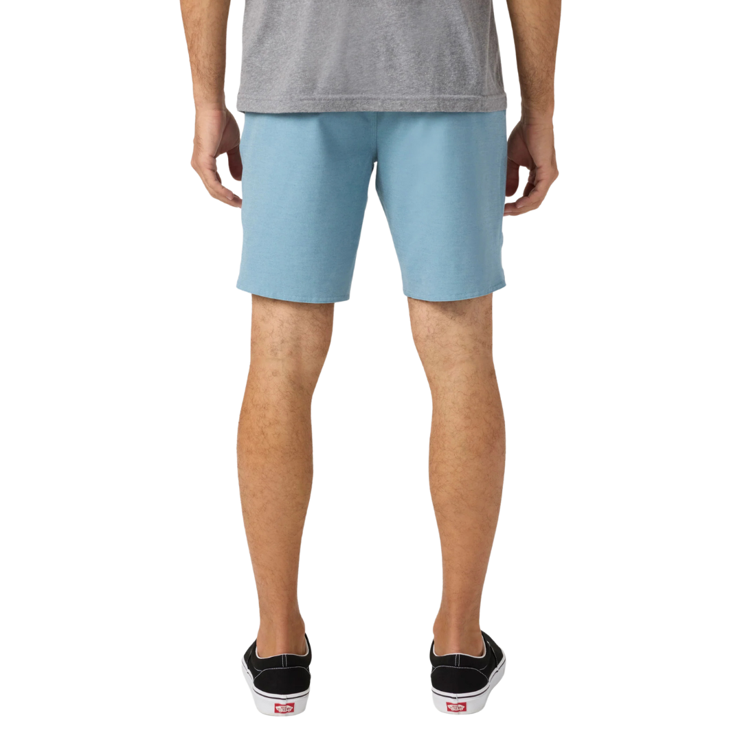 O'NEILL RESERVE LIGHT CHECK SCALLOP ELASTIC WAIST 18" SHORT