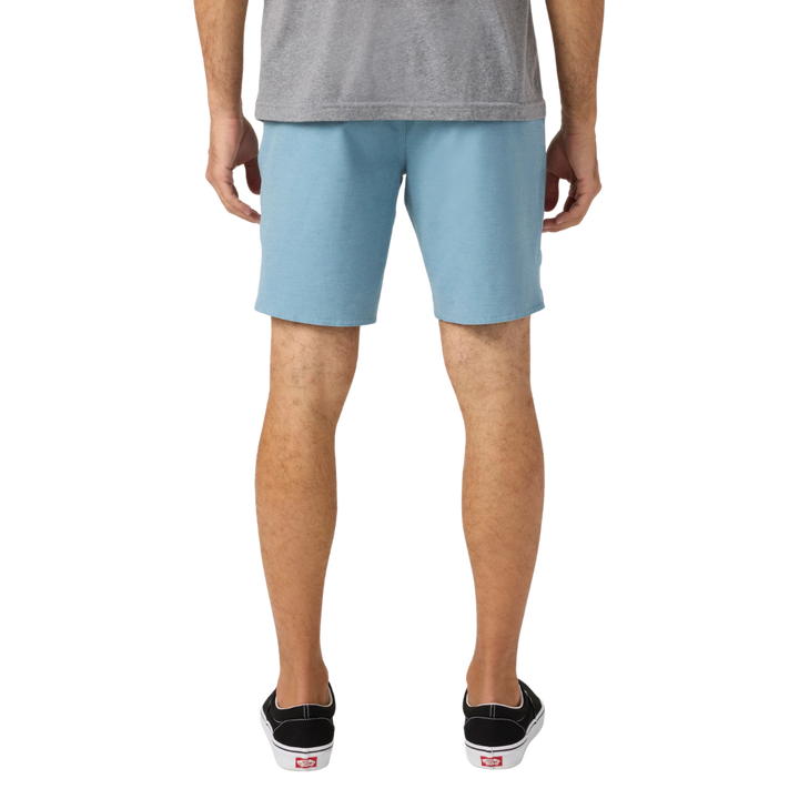 O'NEILL RESERVE LIGHT CHECK SCALLOP ELASTIC WAIST 18" SHORT