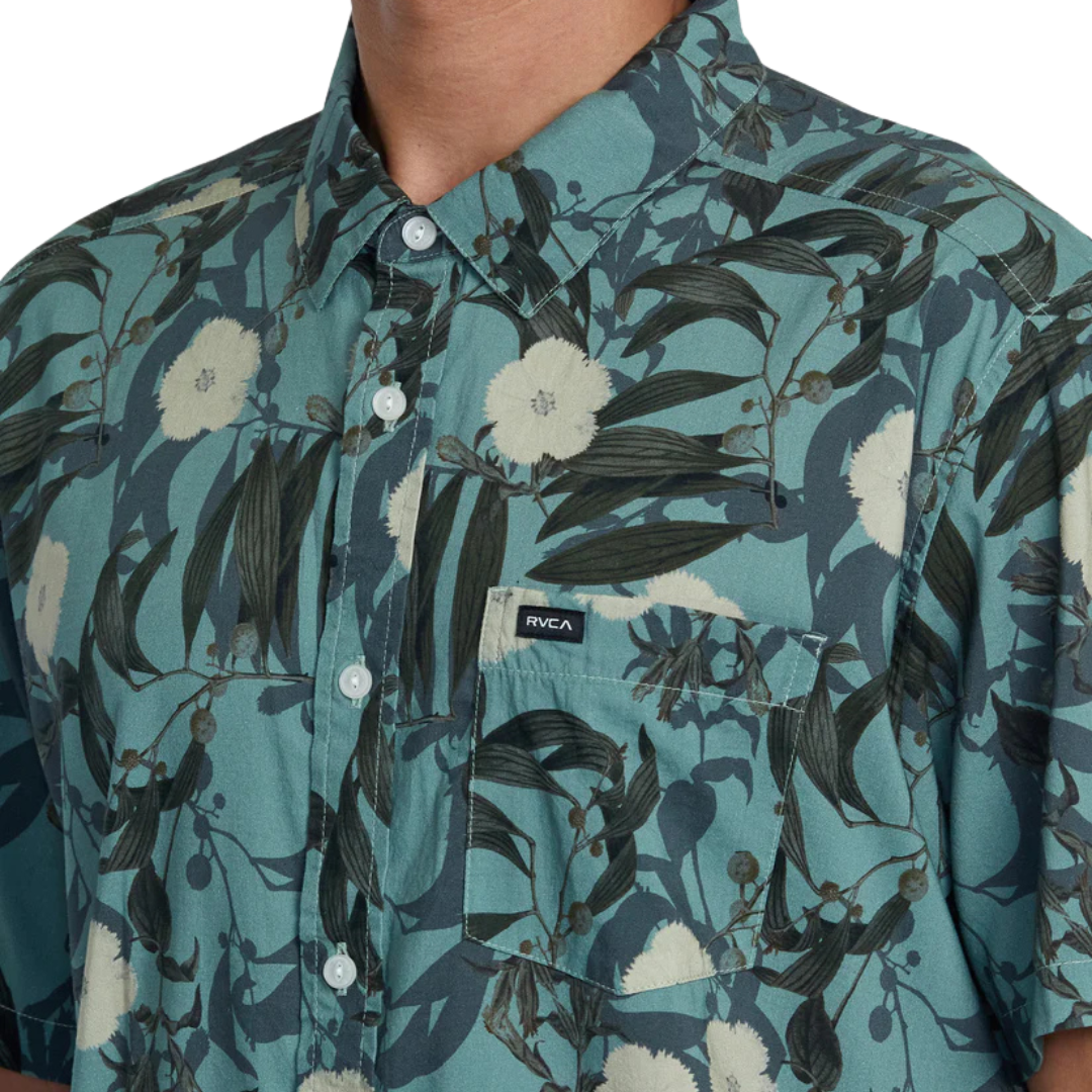 RVCA BOTANICAL SHORT SLEEVE WOVEN SHIRT