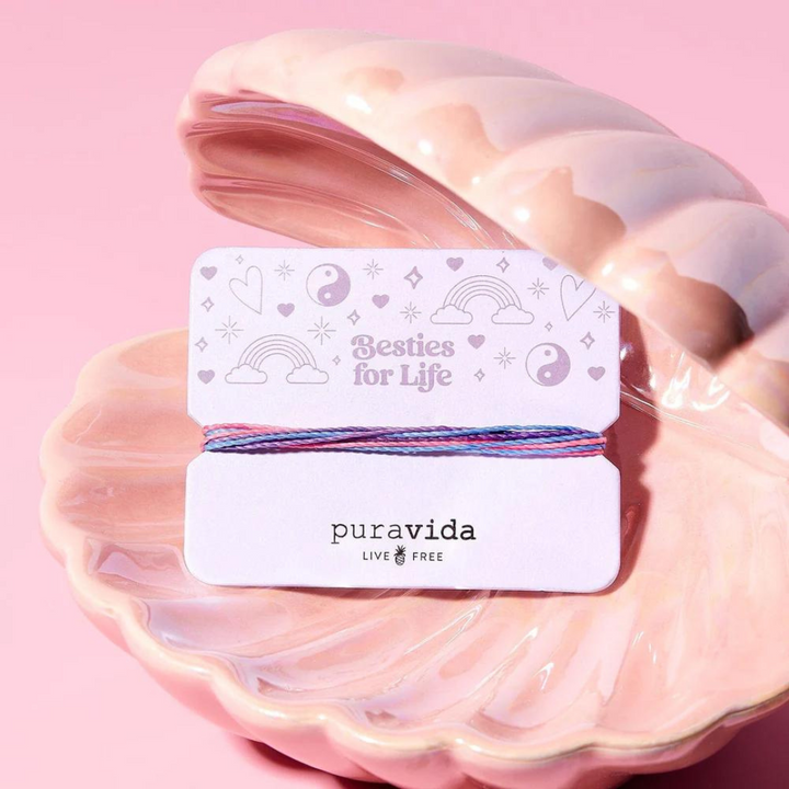 PURA VIDA BESTIES FOR LIFE BRACELET CARD