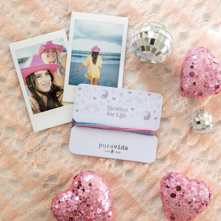 PURA VIDA BESTIES FOR LIFE BRACELET CARD