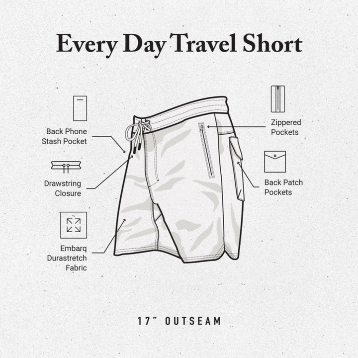 ROARK LAYOVER TRAVELER SHORT