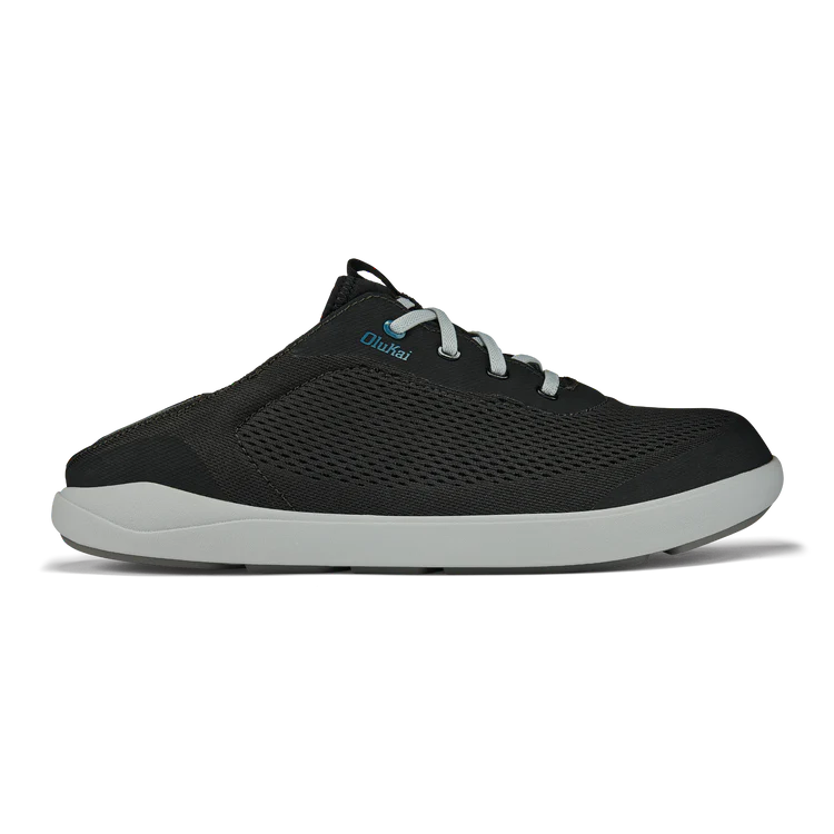 OLUKAI MOKU PAE - BLACK/BLUE CORAL