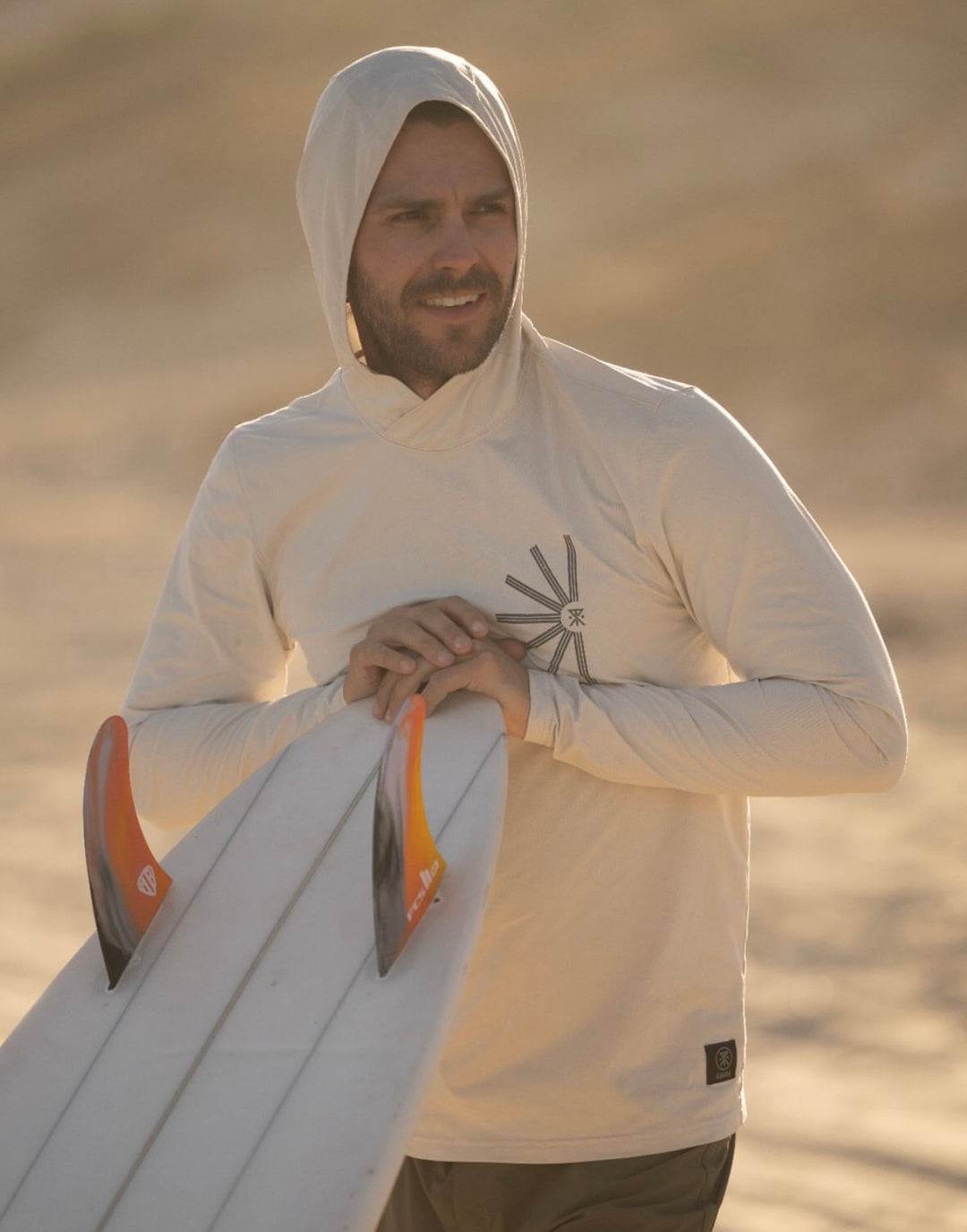 ROARK LS HOODED UPF EXPEDITION SHIRT OFF WHITE