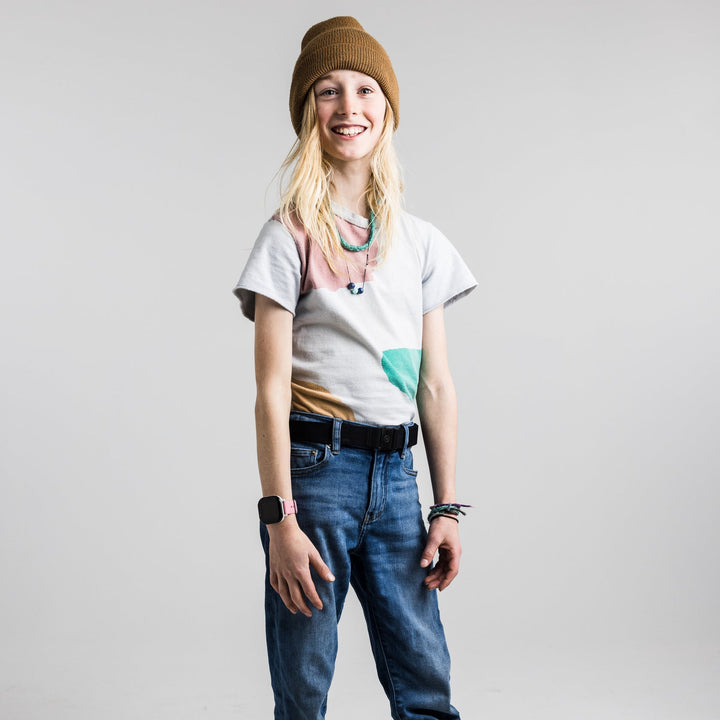 ARCADE ATLAS RANGER YOUTH SLIM STRETCH BELT BLACK