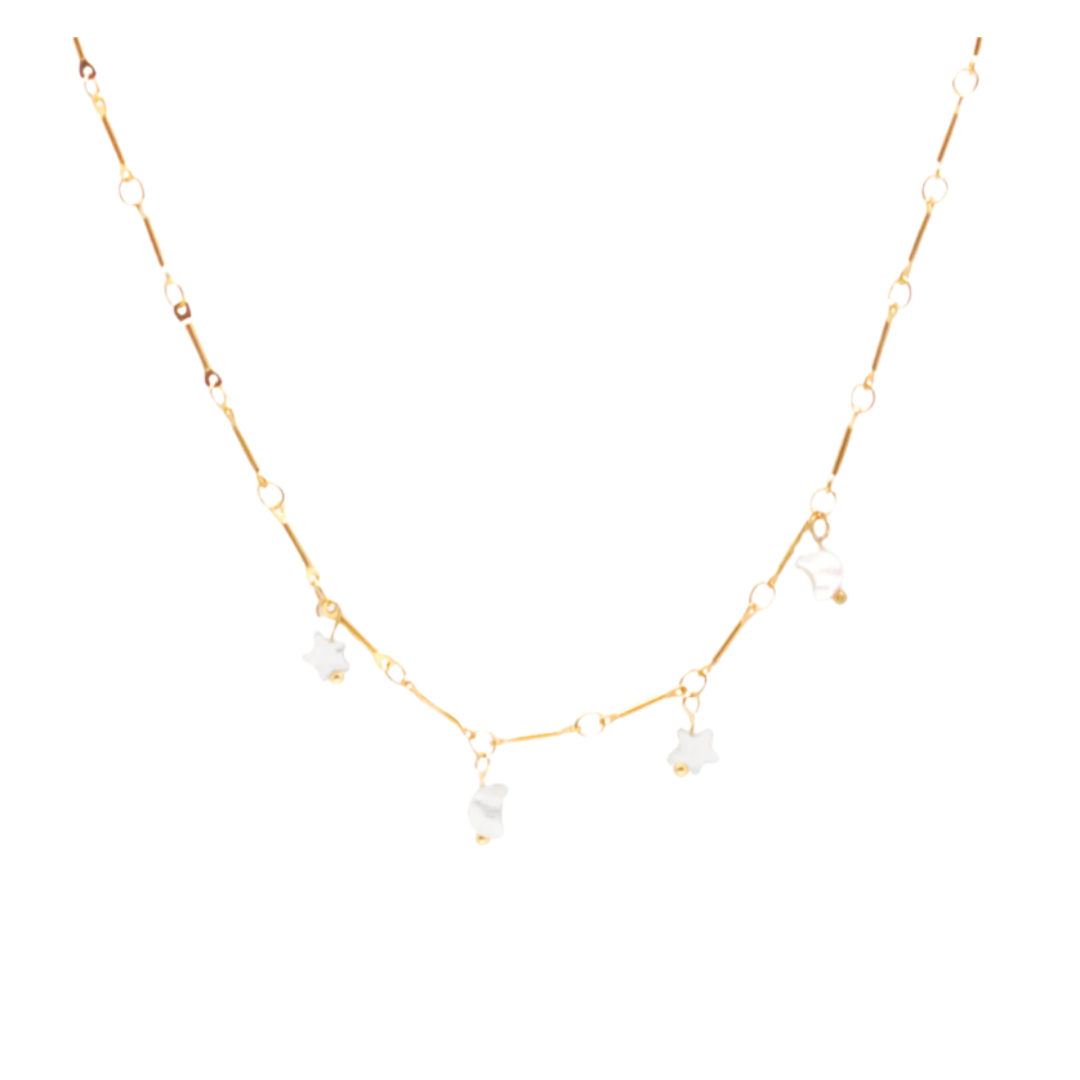 SALTY CALI LUNAR CHARMS NECKLACE
