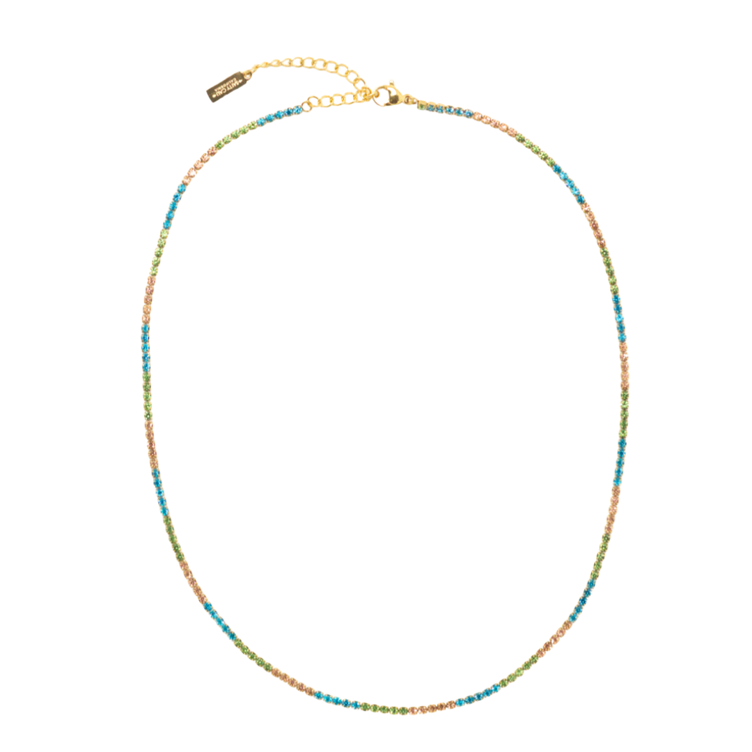 SALTY CALI TENNIS NECKLACE- MULTI