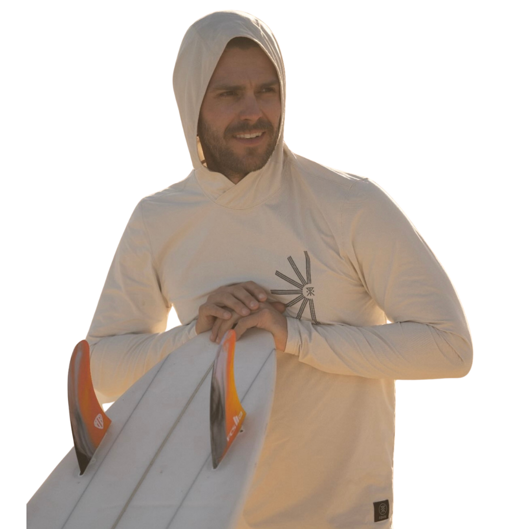 ROARK LS HOODED UPF EXPEDITION SHIRT OFF WHITE
