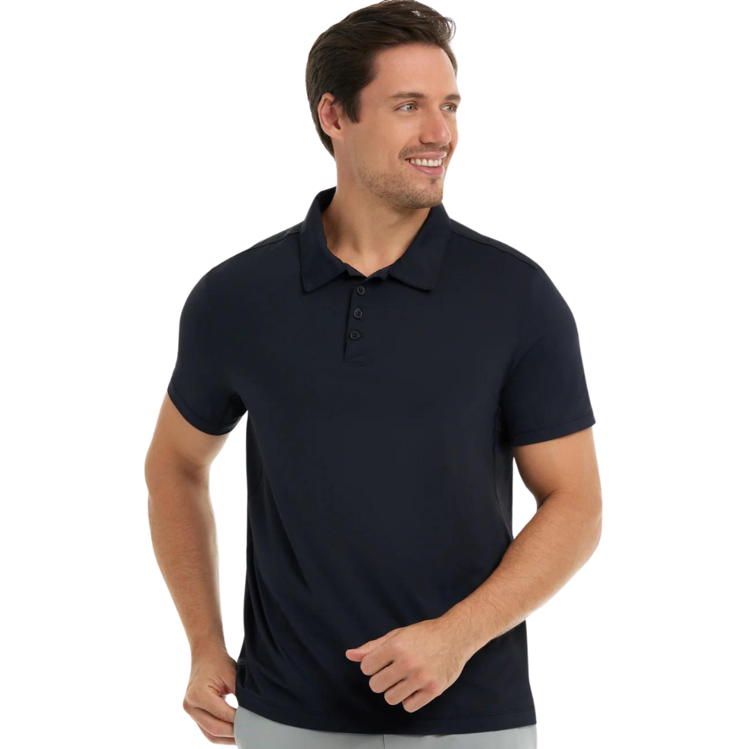 BLOQUV MEN'S SHORT SLEEVE POLO