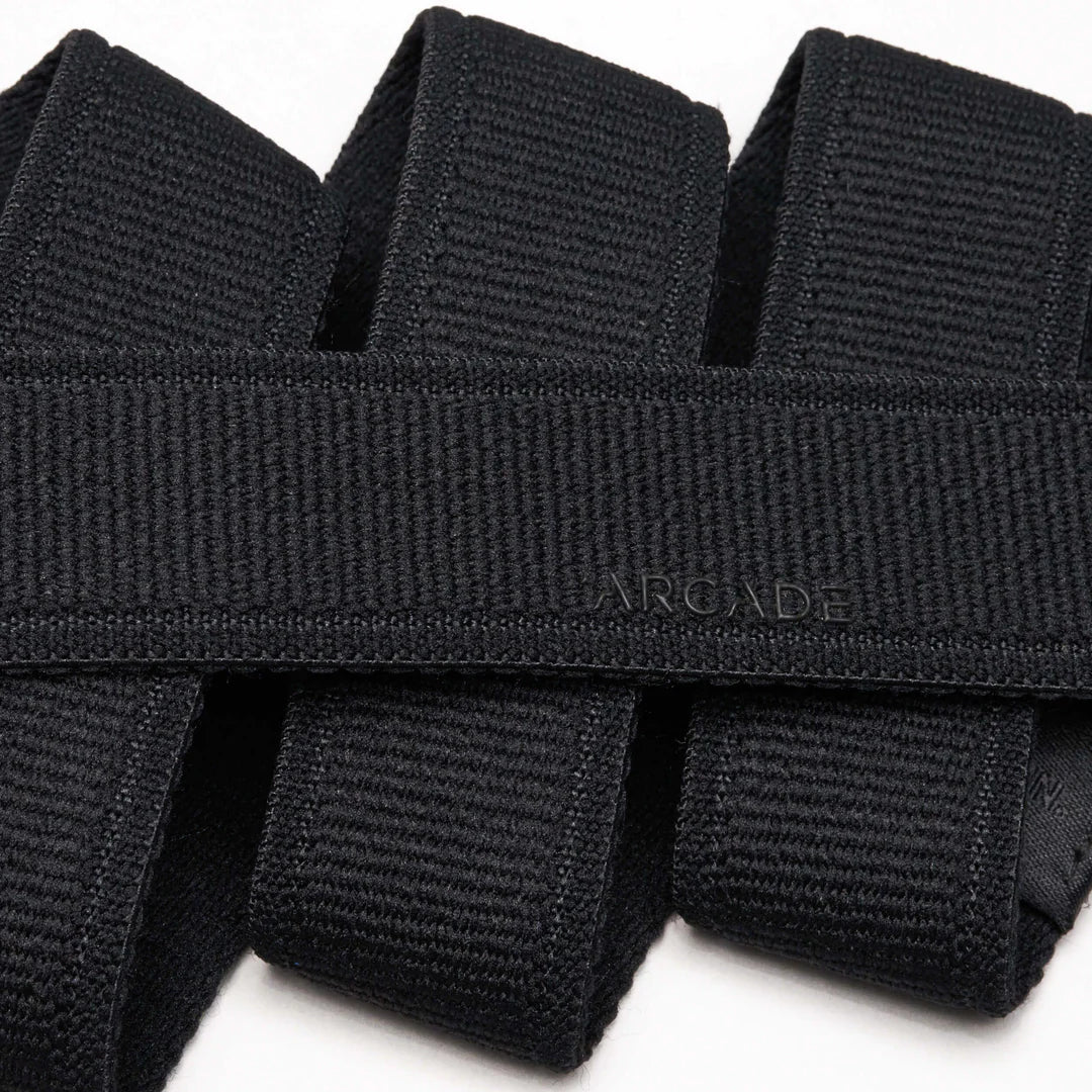 ARCADE ATLAS RANGER YOUTH SLIM STRETCH BELT BLACK