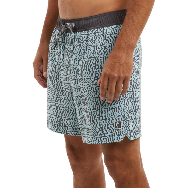 PELAGIC: LEIDAY ELASTIC LINED 17" SHORTS