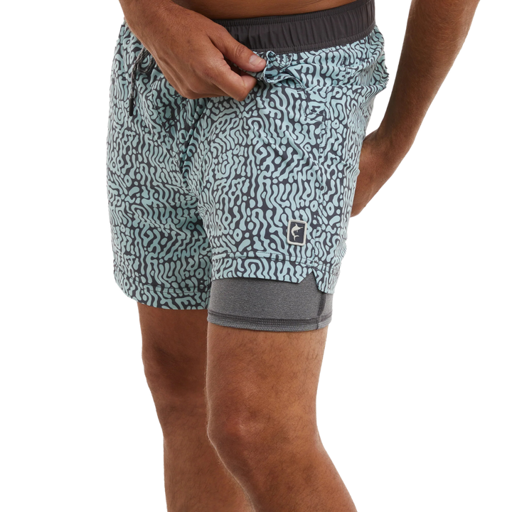 PELAGIC: LEIDAY ELASTIC LINED 17" SHORTS