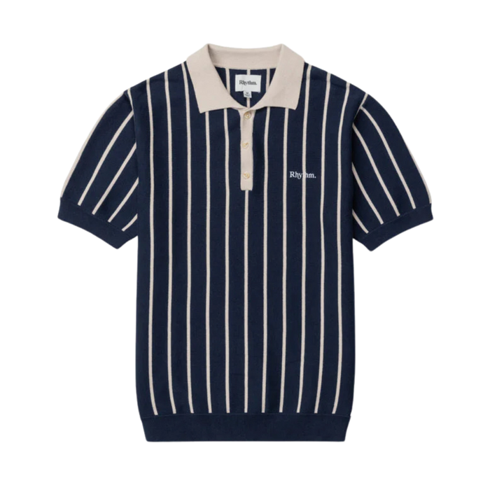 RHYTHM STRIPED KNIT SS POLO