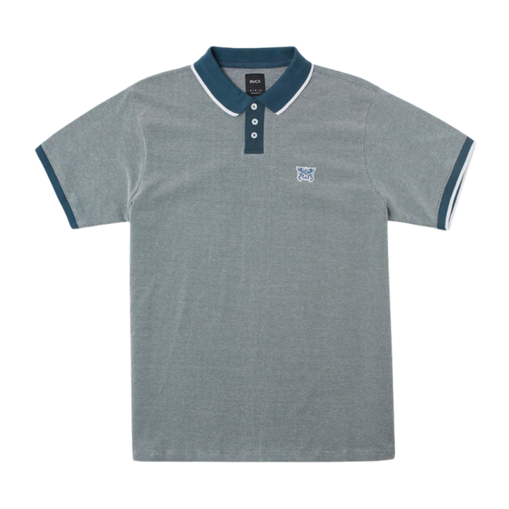 RVCA PENNANT BIRDSEYE POLO