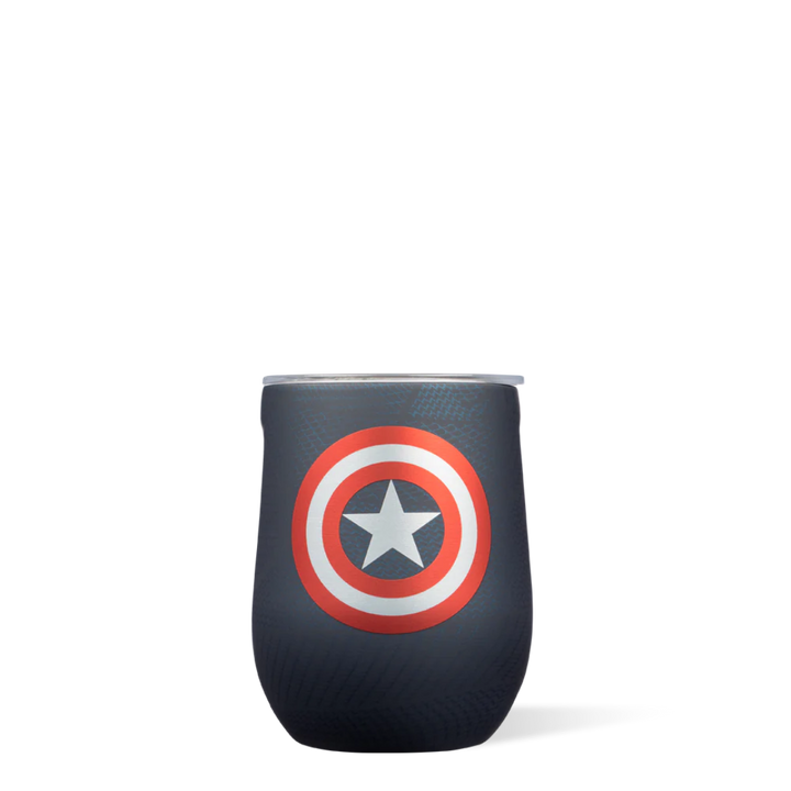 CORKCICLE MARVEL STEMLESS 12OZ - CAPTAIN AMERICA