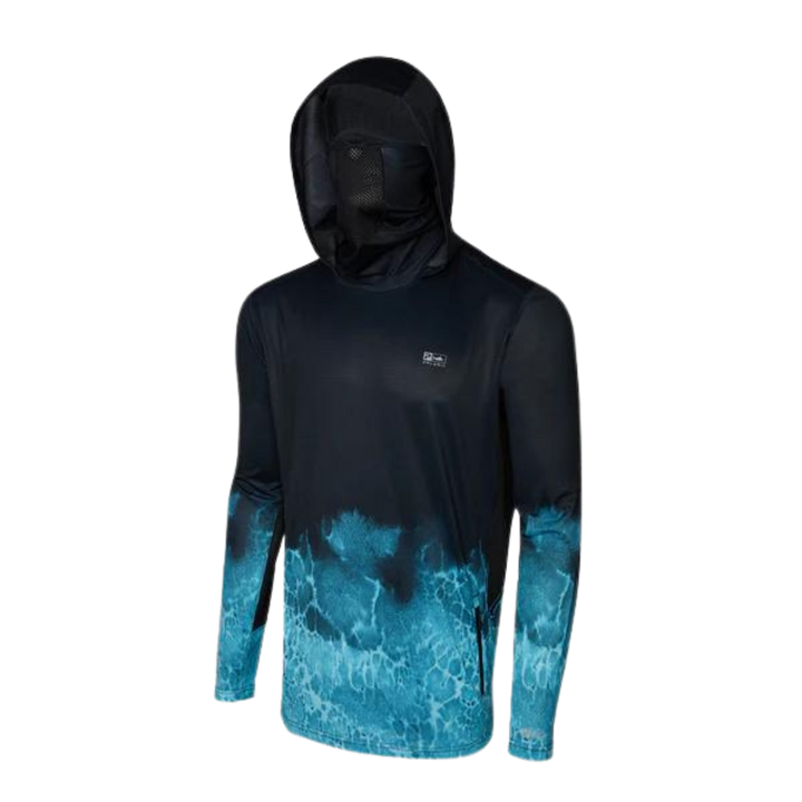 PELAGIC EXO-TECH RASHGUARD - PROP WASH TAHITI BLUE