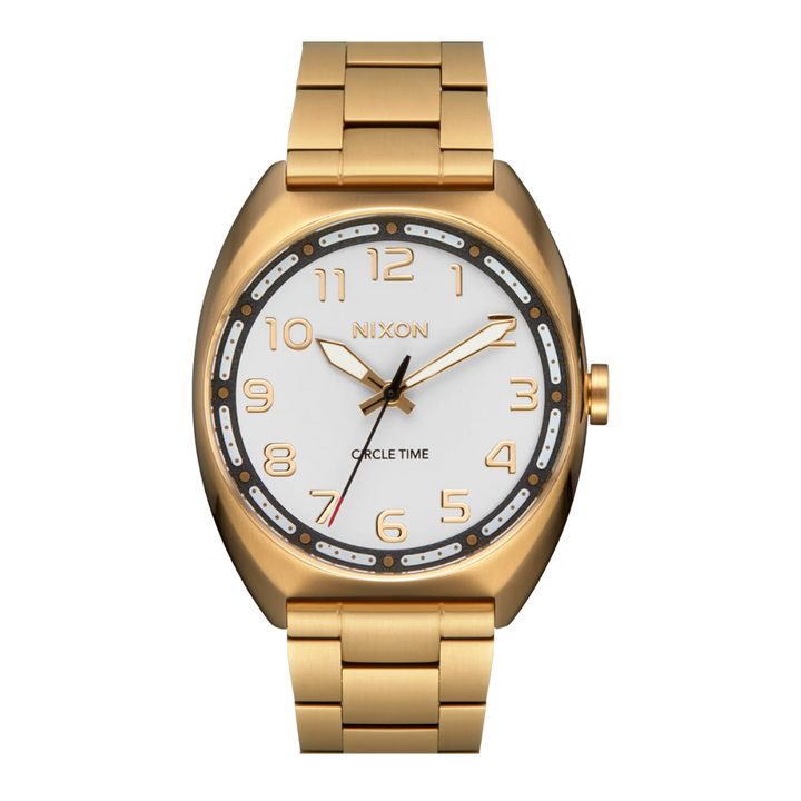 NIXON MULLET STAINLESS STEEL - GOLD/WHITE