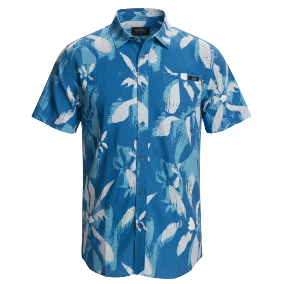 BLUE SONIC BUTTON UP