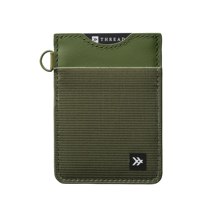 THREAD VERTICAL WALLET - OLIVE