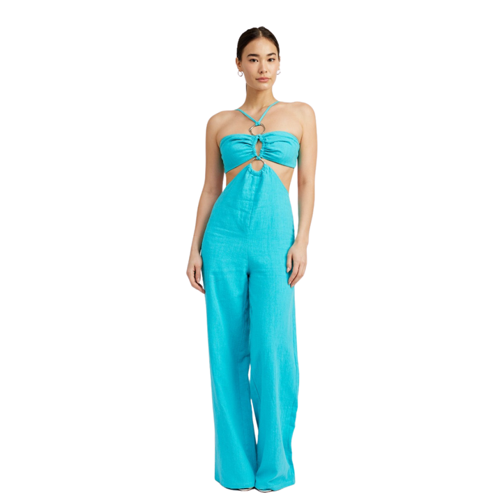 EMORY PARK DOUBLE O RING CUT OUT JUMPSUIT