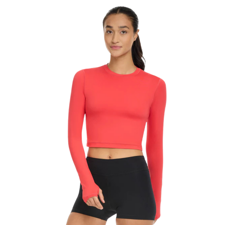 BLOQUV EVERYDAY CROP TOP - LAVA RED