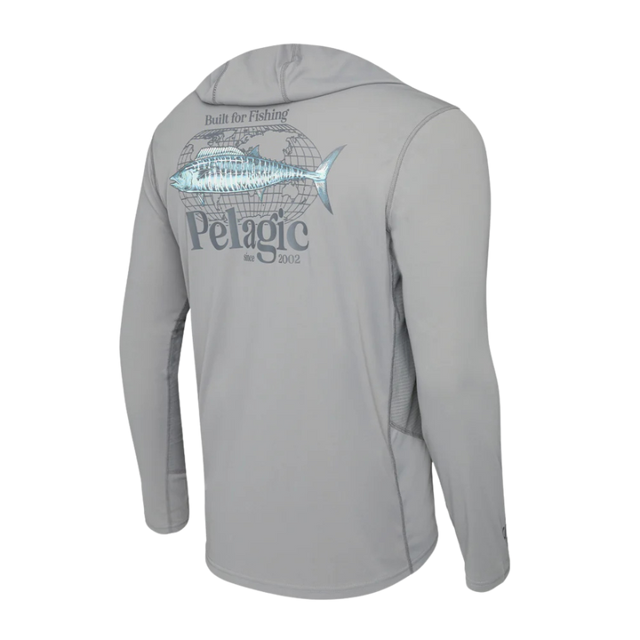 PELAGIC VAPORTEK HOOD - WORLDWIDE WAHOO GREY