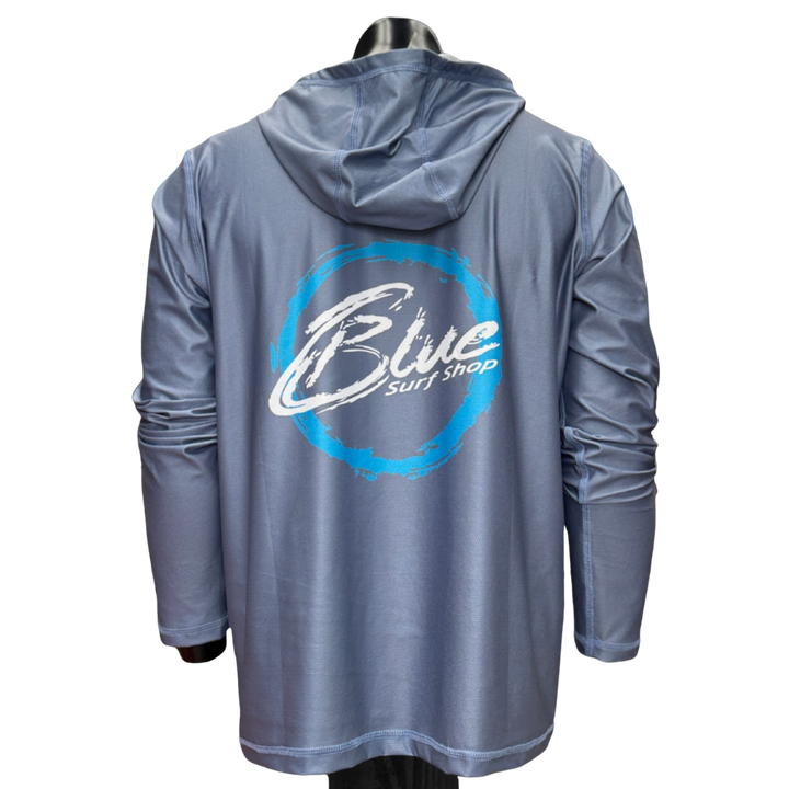 BLUE ULTRA BREATH RASHGUARD - SOLID SLATE