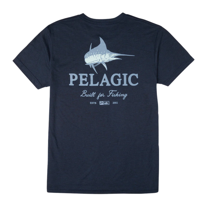 PELAGIC PREM TRIBLEND TURNER TEE - NAVY