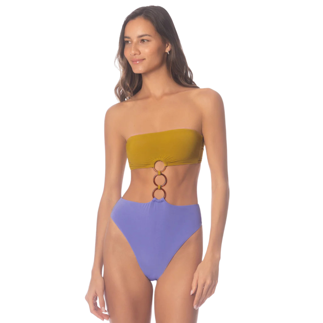 MAAJI DEEP PERIWINKLE MAKENNA BANDEAU 1PC