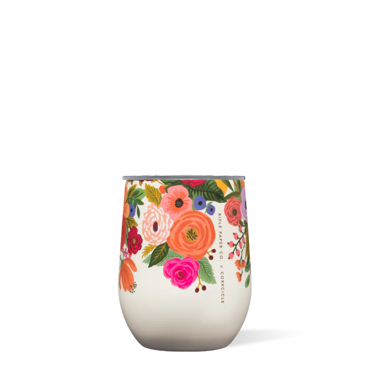 CORKCICLE RIFLE PAPER STEMLESS 12OZ - GARDEN PARTY