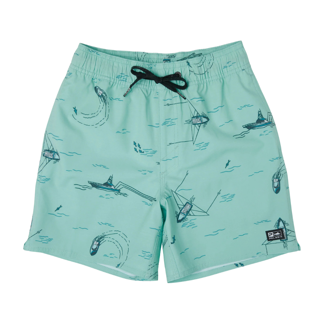 PELAGIC YOUTH DOCKSIDE ELASTIC BOARDSHORTS