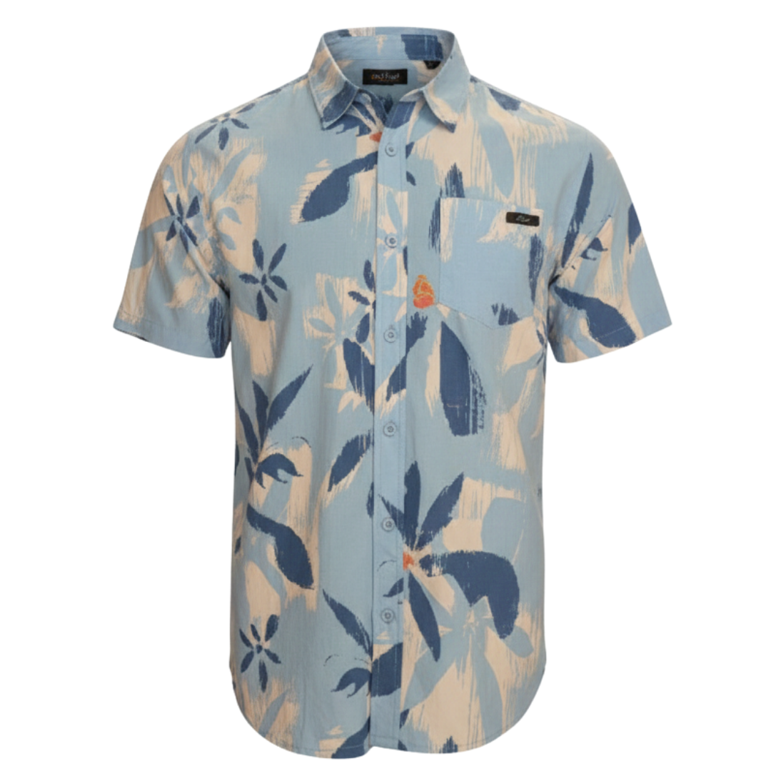 BLUE SONIC BUTTON UP
