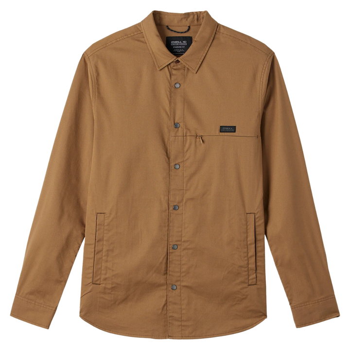 O'NEILL TRVLR DRIFTER OVERSHIRT JACKET - DARK KHAKI