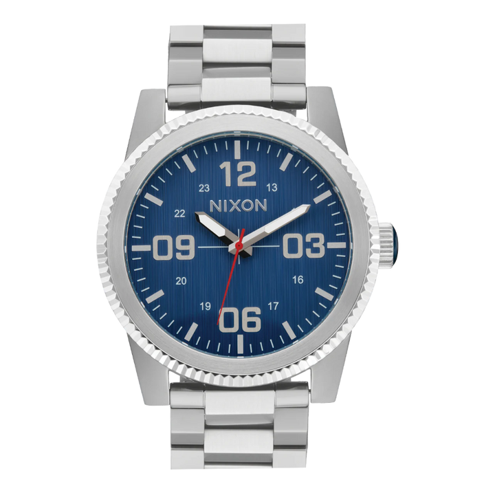 NIXON CORPORAL STAINLESS STEEL - SILVER/INDIGO