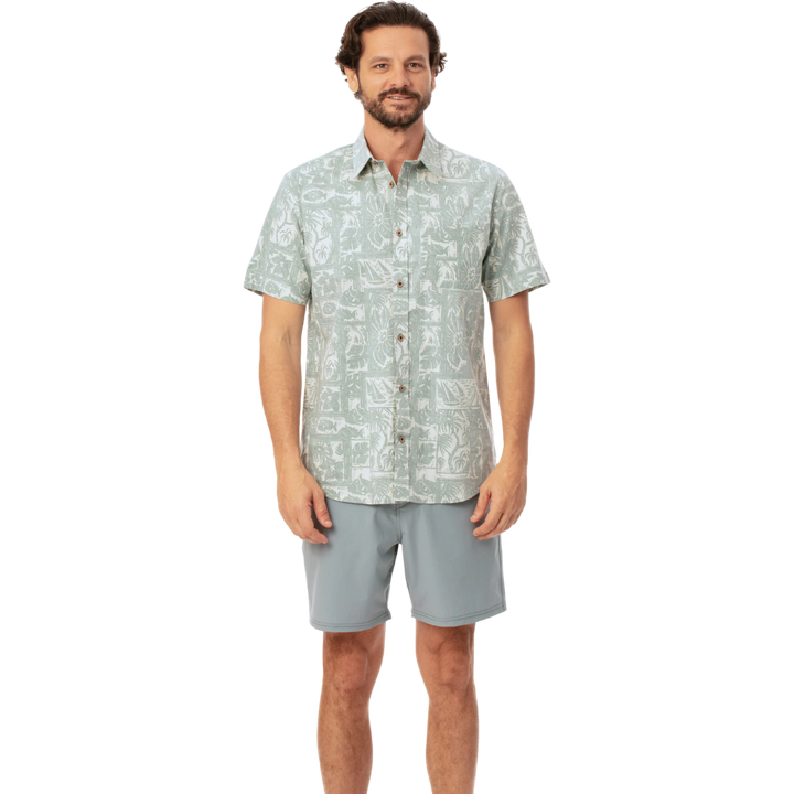 BLUE OFFSHORE WOVEN SHIRT