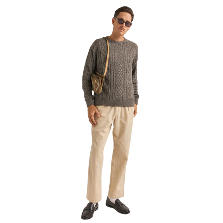 RHYTHM MOHAIR FISHERMANS KNIT